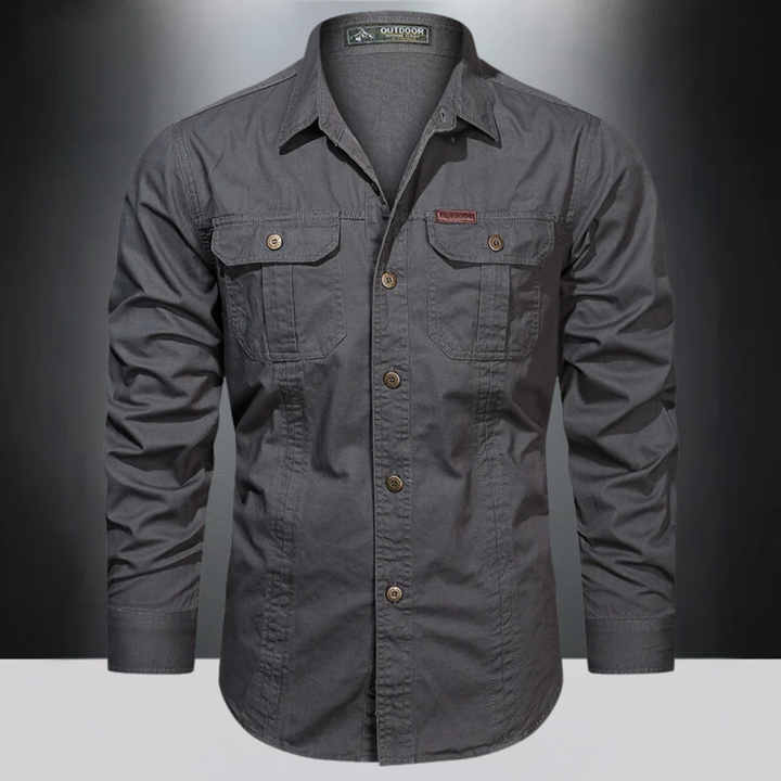 Jacob | Men's Outdoor Long-Sleeve Shirt with Pockets