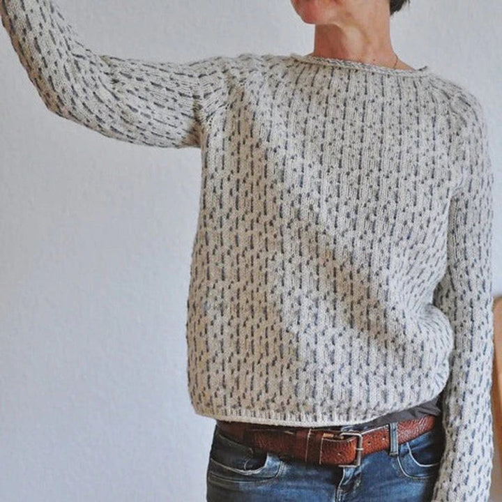 Dana | Women’s Casual Knit Sweater with Boat Neck