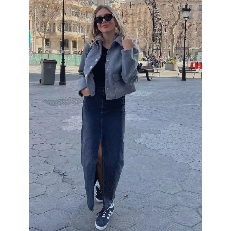 Fiona | Women’s Button-Front Casual Jacket with Pockets