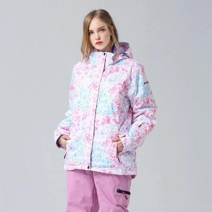 Caroline | Women’s Floral Winter Ski Jacket