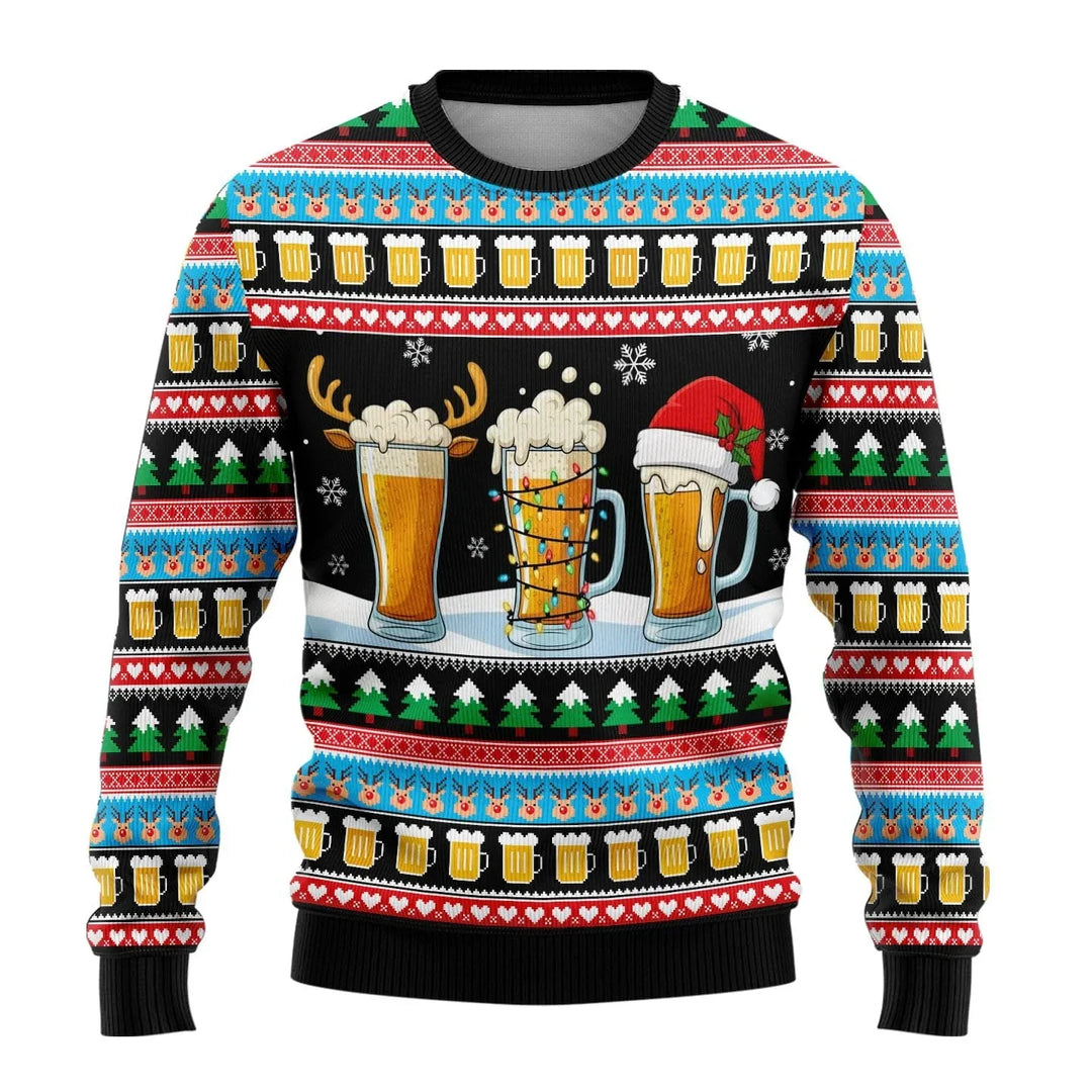 Aiden | Men’s Snowman Print Christmas Sweater