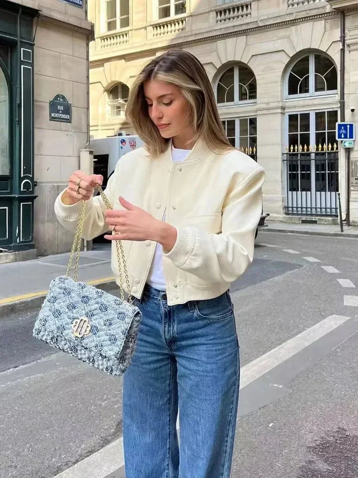 Ella | Women’s Casual Bomber Jacket with Pockets