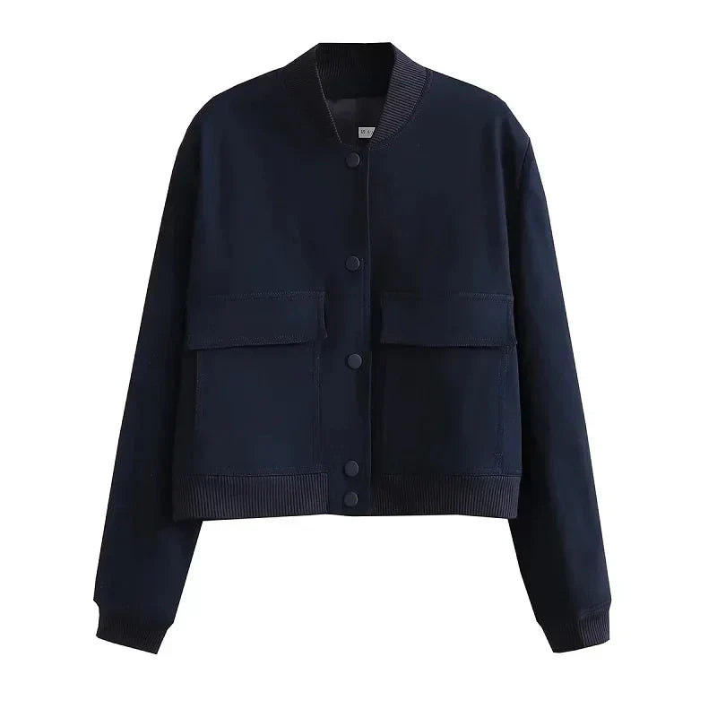 Ella | Women’s Casual Bomber Jacket with Pockets