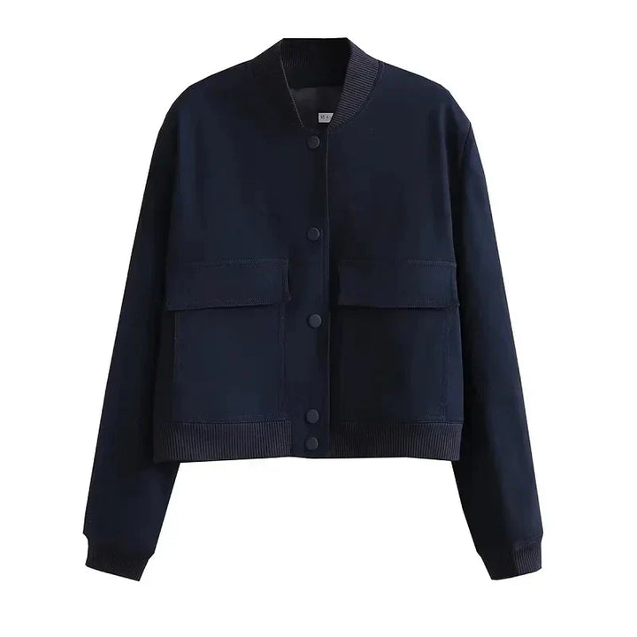 Ella | Women’s Casual Bomber Jacket with Pockets