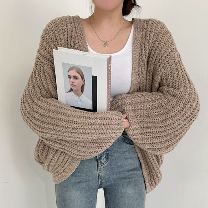 Daisy | Women’s Casual Knit Oversized Open Front Sweater
