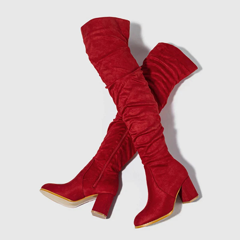 Kayla | Stylish Over-the-Knee Women's Heeled Boots