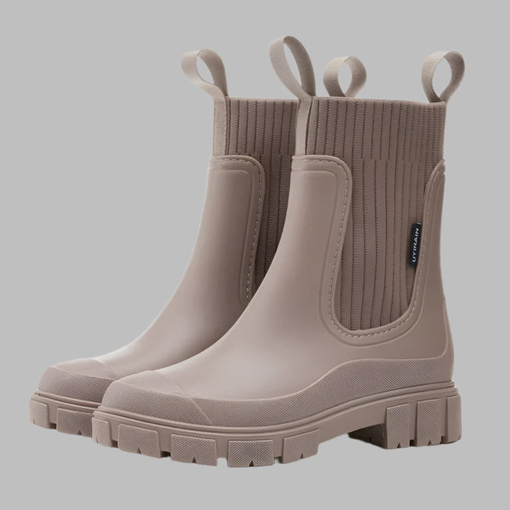 Clara | Women’s Winter Ribbed Elastic Chelsea Boots