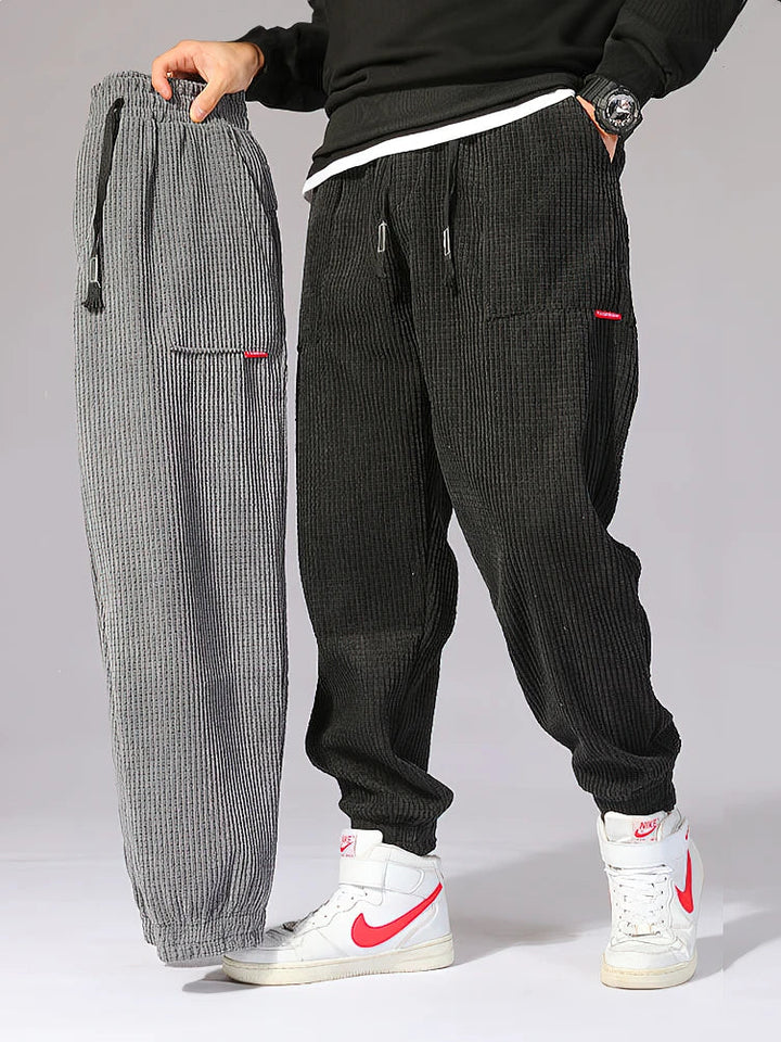 Evan | Men’s Ribbed Winter Jogger Pants
