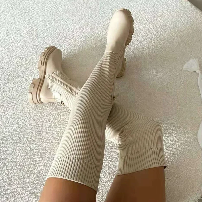 Amelia | Women’s Knee-High Boots with Chunky Sole