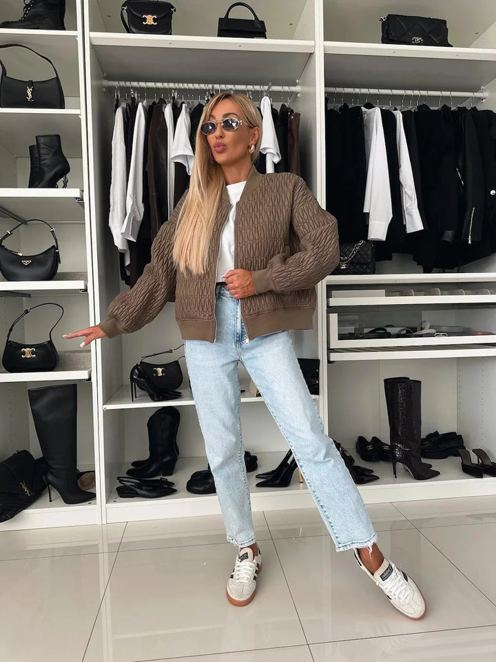 Elizabeth | Quilted Stylish Bomber Jacket