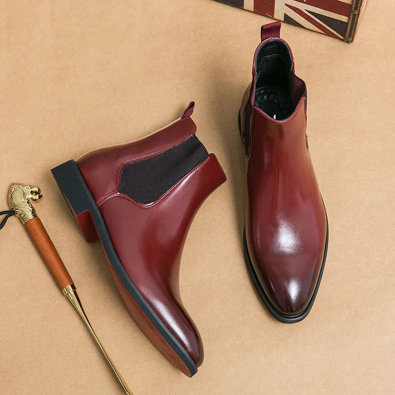 Michael | Elegant Leather Chelsea Boots for Men