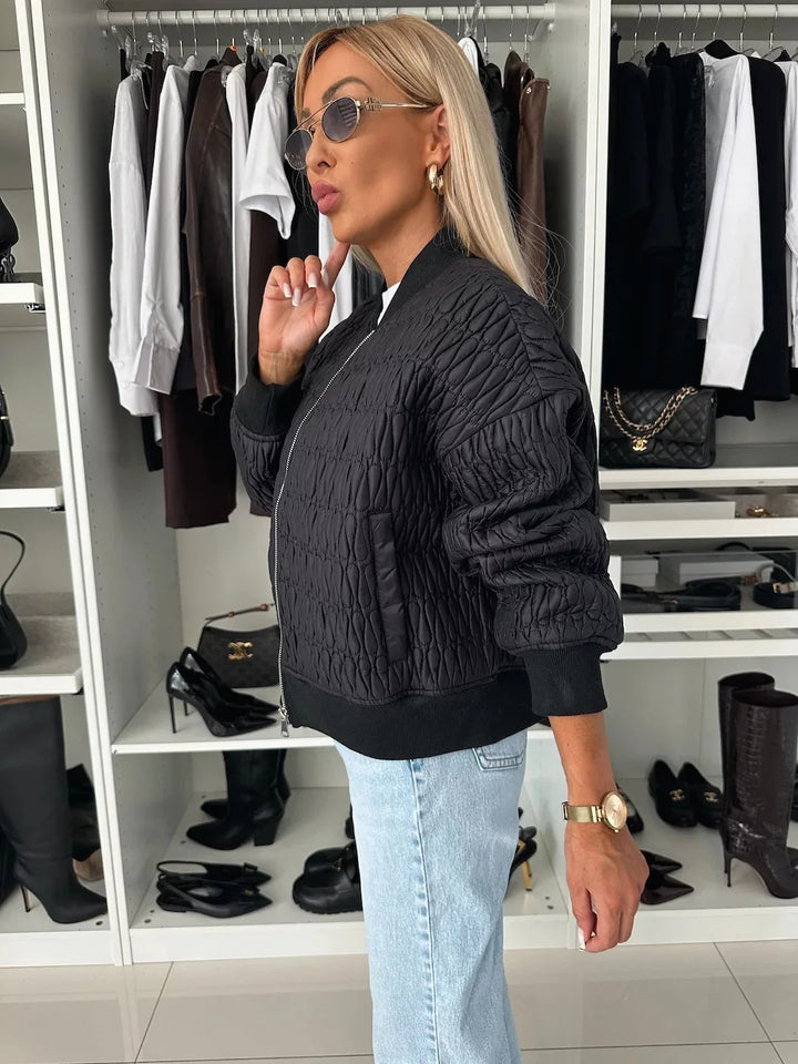 Elizabeth | Quilted Stylish Bomber Jacket