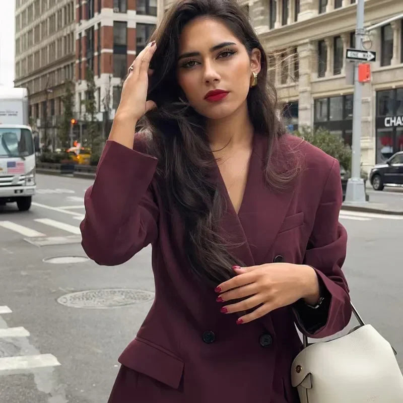 Hailey | Women's Double-Breasted Blazer Suit