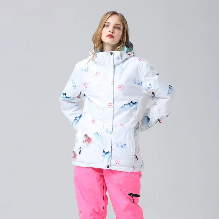 Caroline | Women’s Floral Winter Ski Jacket