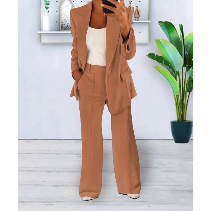 Kayla | Chic Formal Suit Set with Tailored Long Blazer for Women