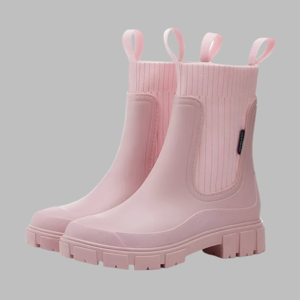 Clara | Women’s Winter Ribbed Elastic Chelsea Boots