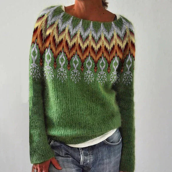 Christopher | Women Winter Pattern Knit Sweater