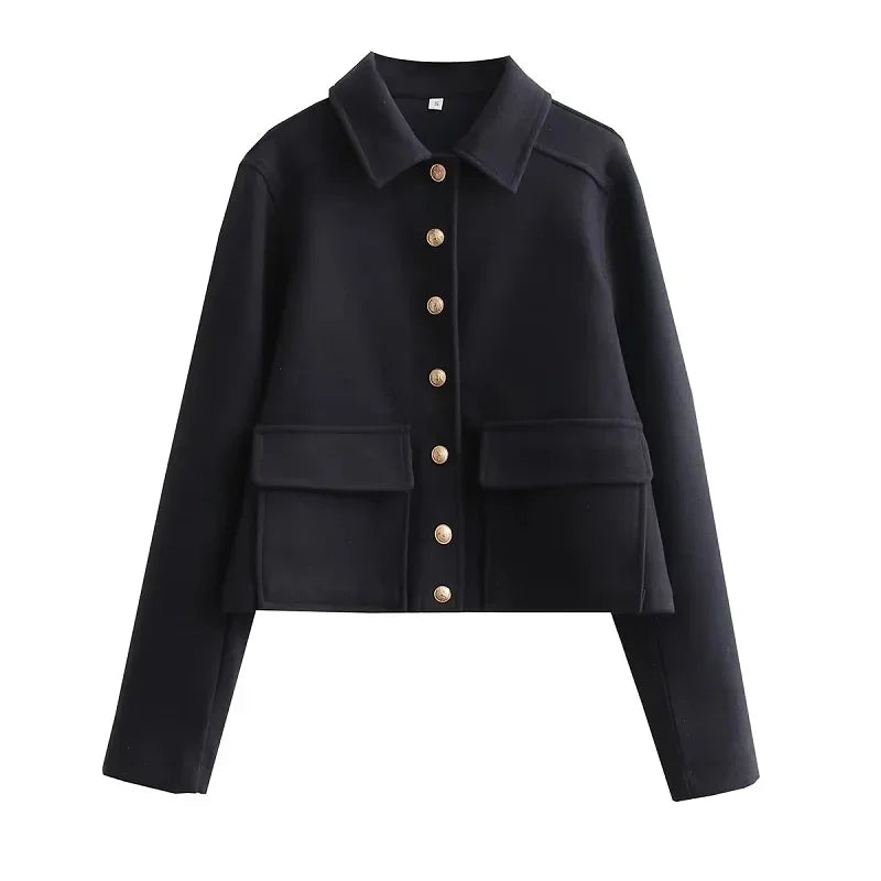 Isabel | Women’s Chic Button Front Short Jacket
