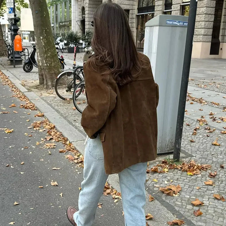 Emma | Women's Casual Buttoned Oversized Jacket