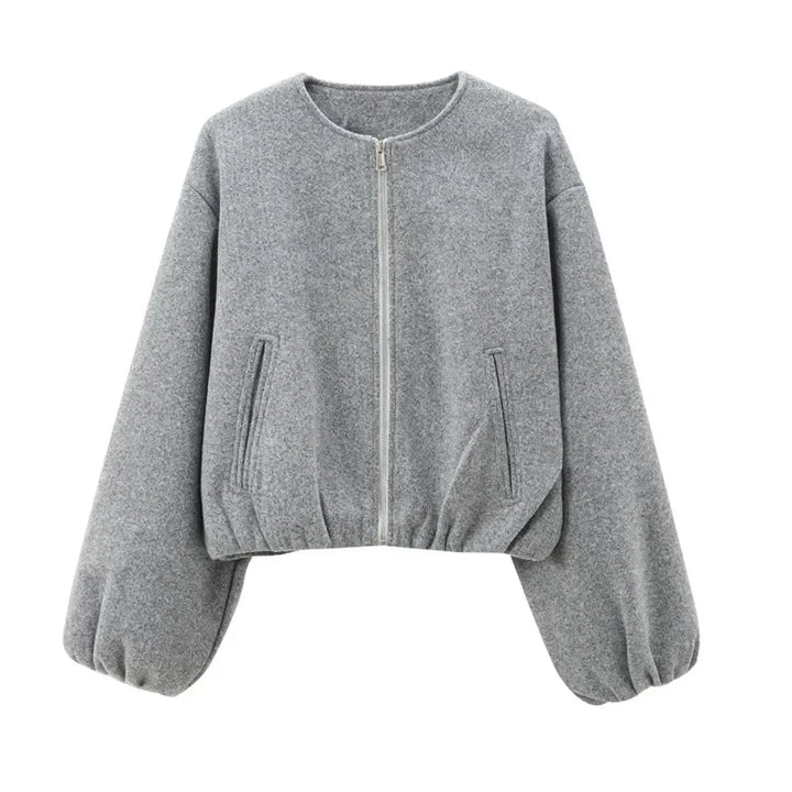 Gabrielle | Women’s Casual Zip-Up Bomber Jacket with Pockets