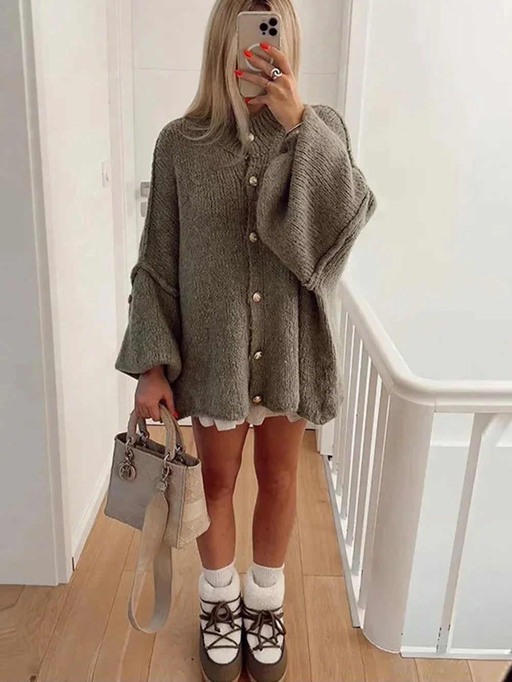 Jamie | Oversized Button-Down Cardigan for Women