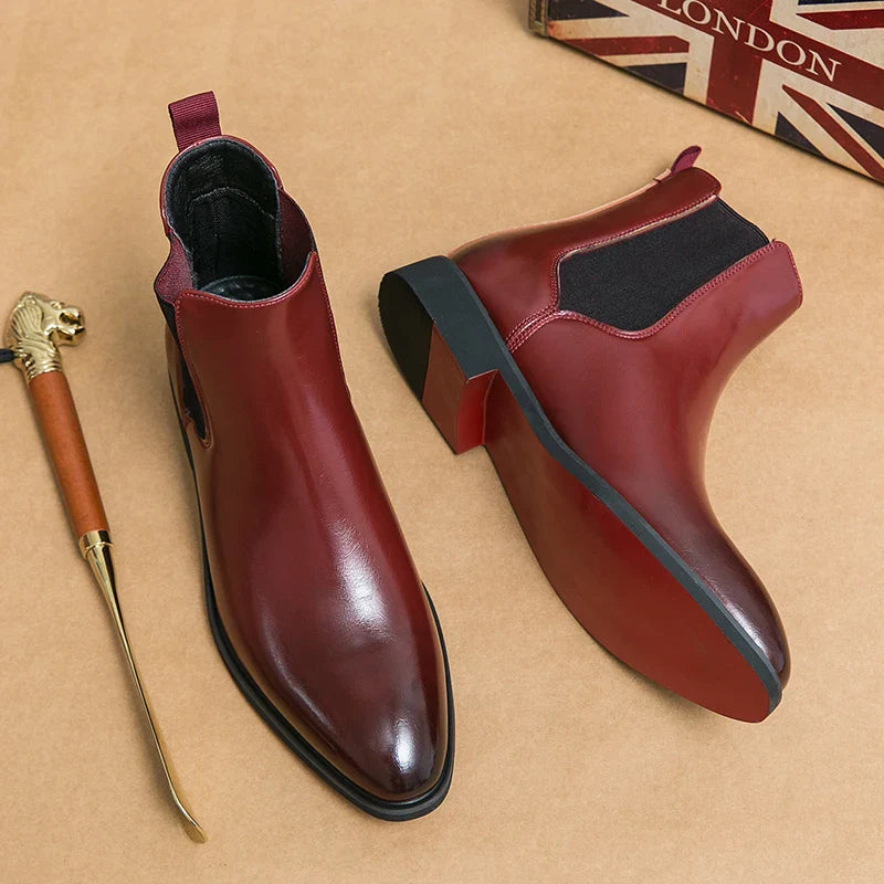 Michael | Elegant Leather Chelsea Boots for Men