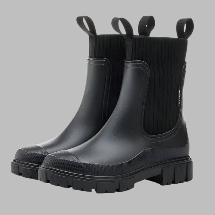 Clara | Women’s Winter Ribbed Elastic Chelsea Boots