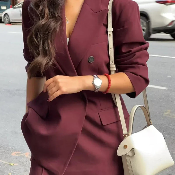 Hailey | Women's Double-Breasted Blazer Suit