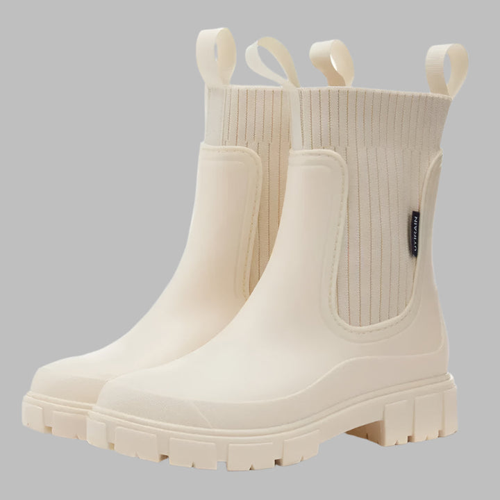 Clara | Women’s Winter Ribbed Elastic Chelsea Boots