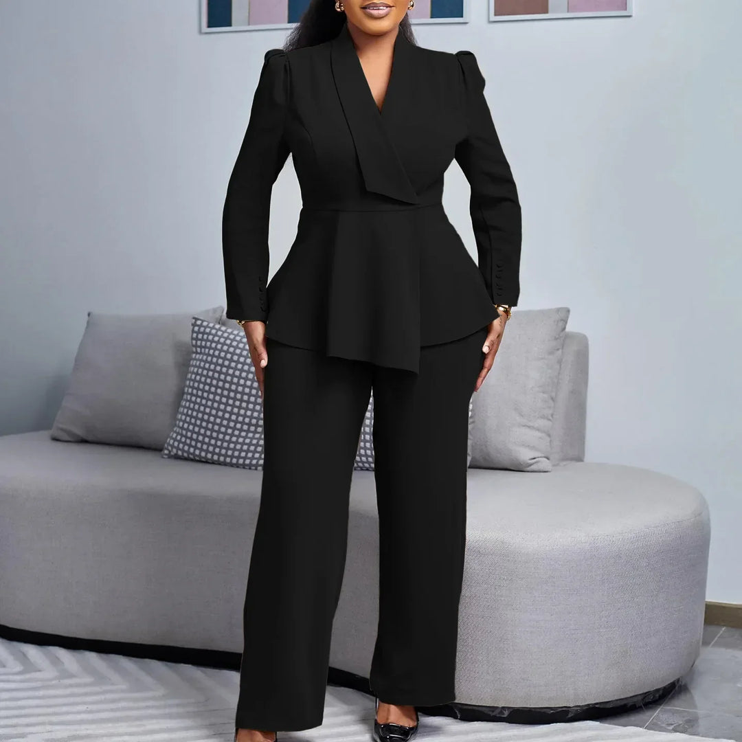 Kylie | Chic Formal Suit Set with Tailored Long Blazer for Women
