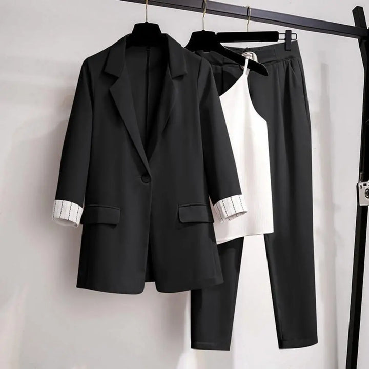 Joanna | Women’s Chic Coordinated Blazer Pants And Top
