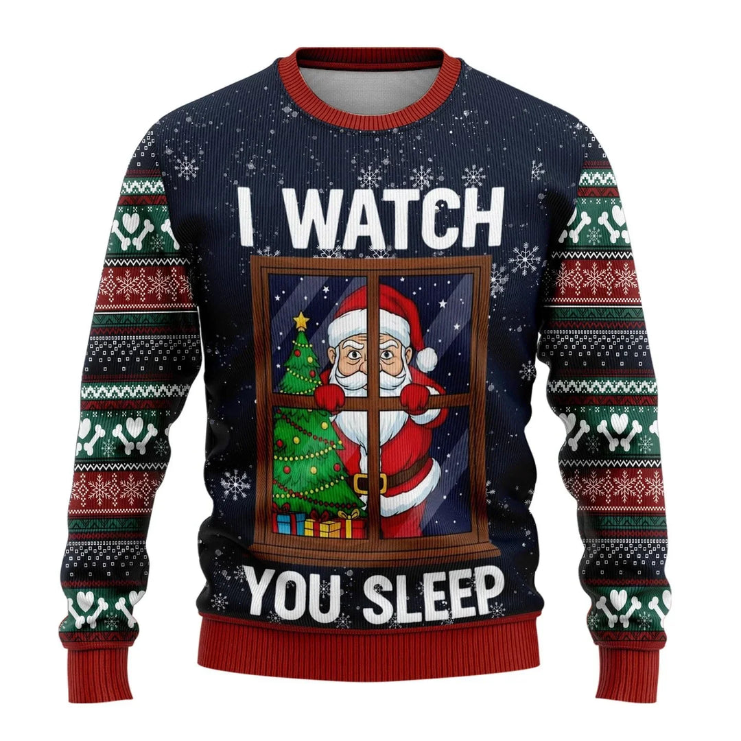 Aiden | Men’s Snowman Print Christmas Sweater