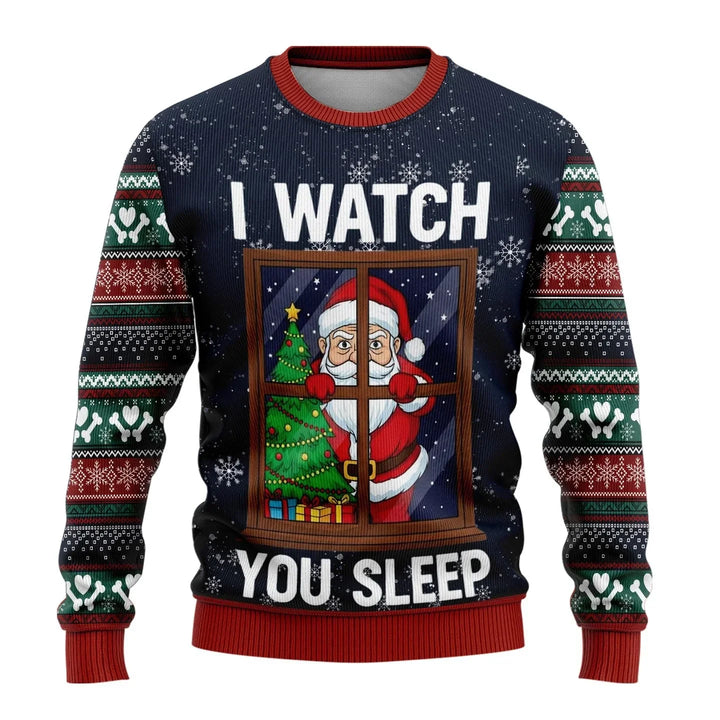 Aiden | Men’s Snowman Print Christmas Sweater
