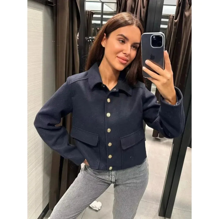 Isabel | Women’s Chic Button Front Short Jacket
