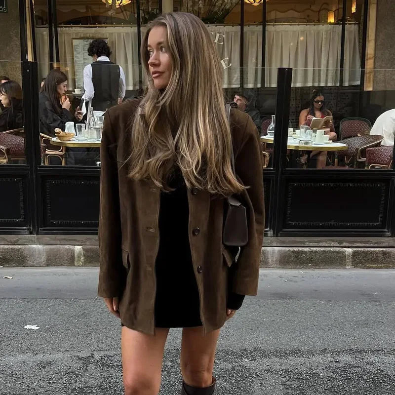 Emma | Women's Casual Buttoned Oversized Jacket