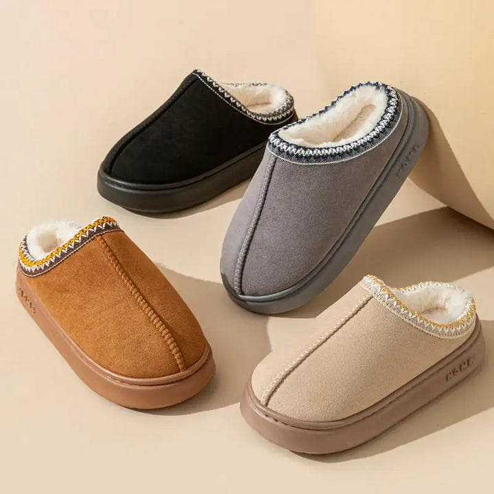 Caroline | Women’s Plush Fur Slip-On Slippers