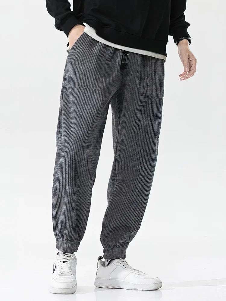 Evan | Men’s Ribbed Winter Jogger Pants