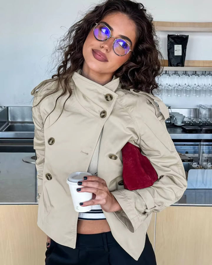 Alice | Women’s Winter Belted Double Breasted Trench Jacket