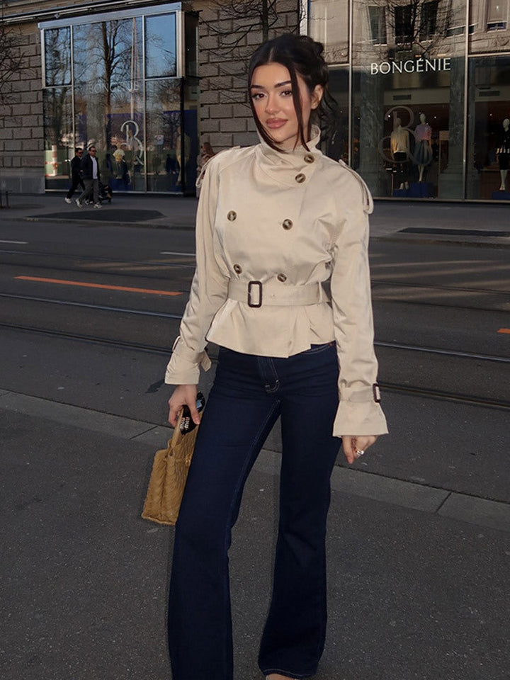 Alice | Women’s Winter Belted Double Breasted Trench Jacket