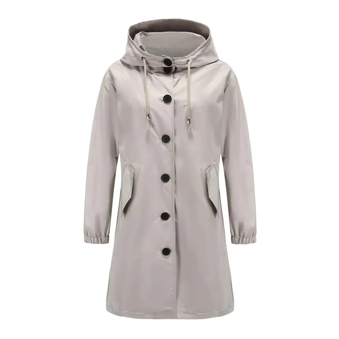Megan | Women’s Casual Long Button Front Coat