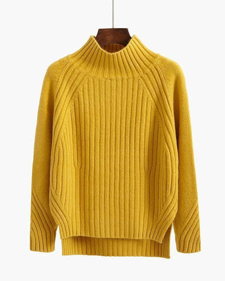 Caroline | Women’s Ribbed Knit Long Sleeve Sweater