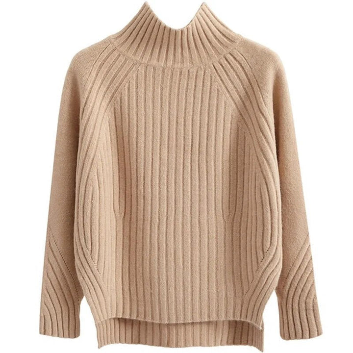 Caroline | Women’s Ribbed Knit Long Sleeve Sweater