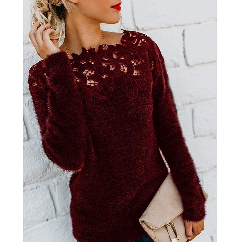 Blair | Women’s Feminine Long Sleeve Winter Knit Sweater
