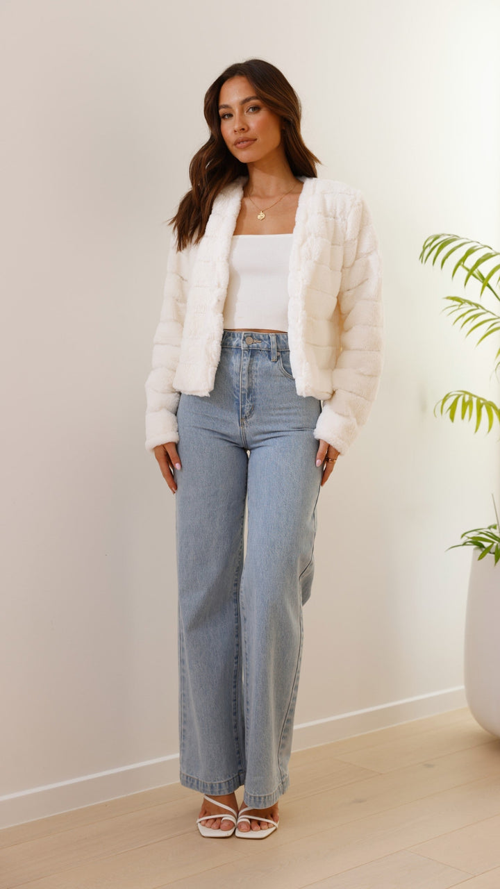 Bella | Women’s Chic Faux Fur Evening Jacket