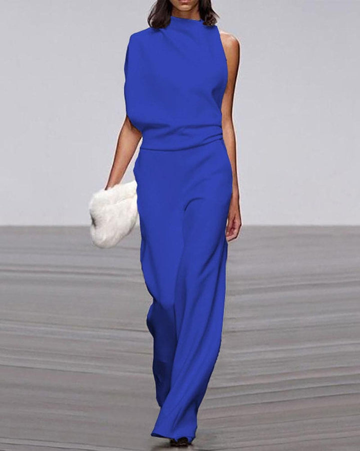 Bella | Women Chic High Neck Shoulder Jumpsuit