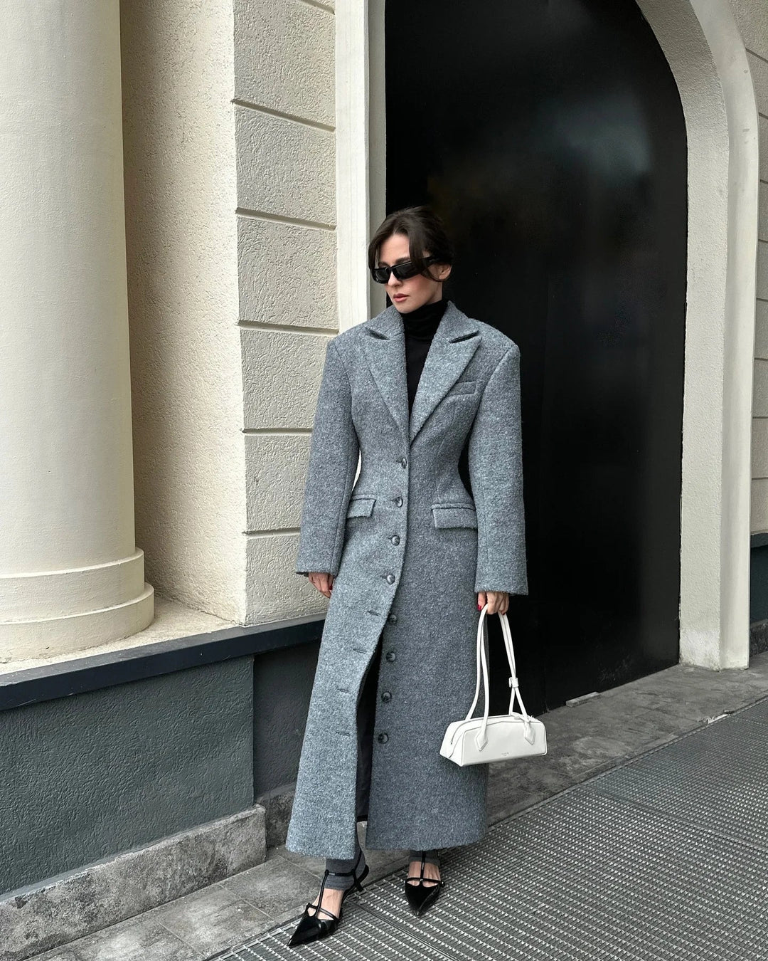 Daisy | Winter Long Button Wool Coat