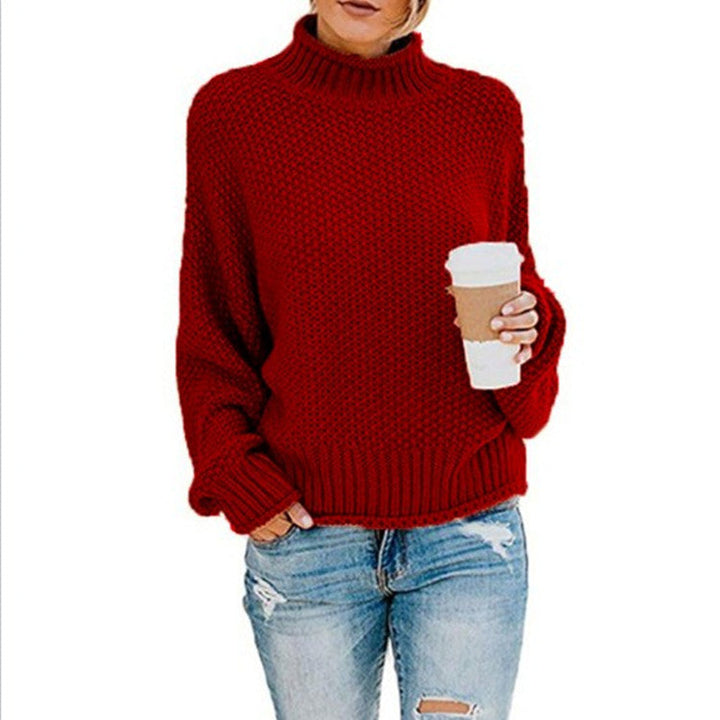 Bella | Women’s Chunky Knit Turtleneck Sweater