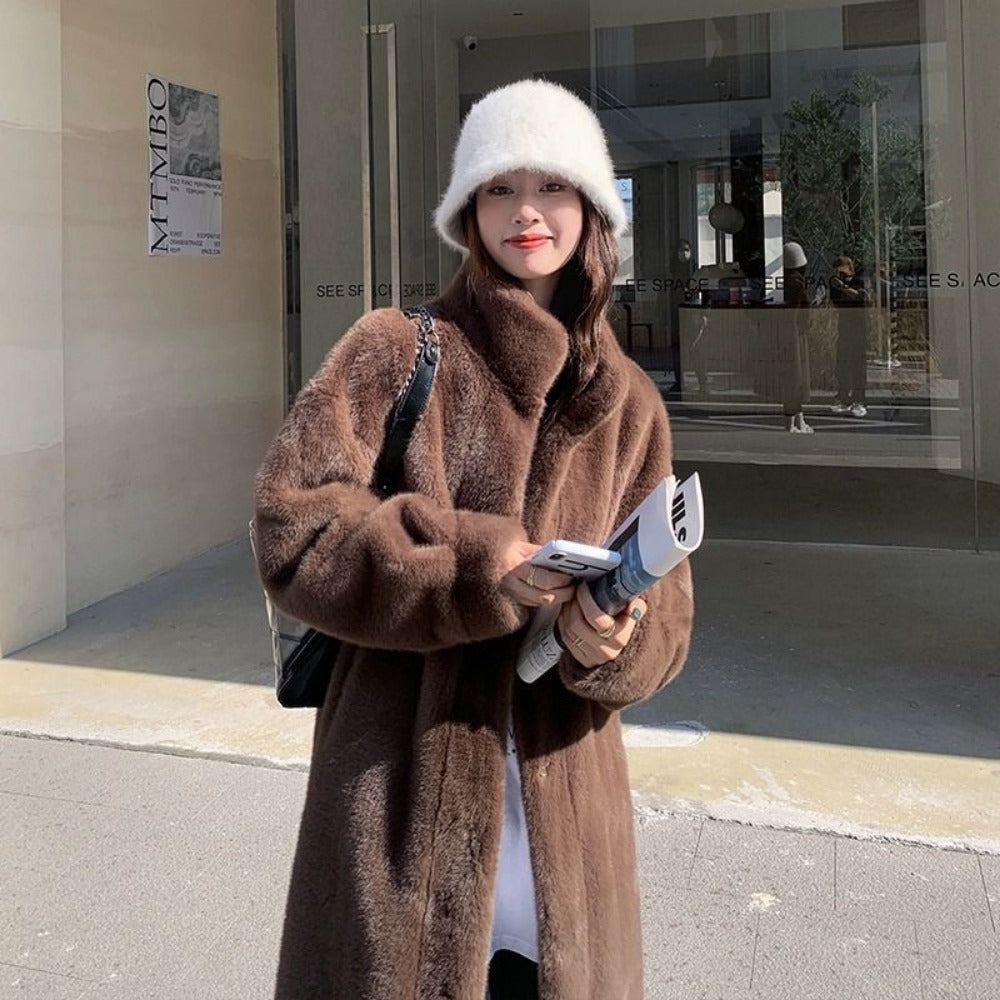 Addison | Women’s Elegant Faux Fur Cold Weather Coat