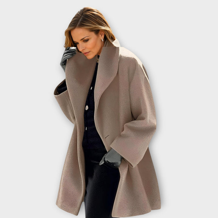 Maria | Oversized Winter Coat with Wide Collar for Women