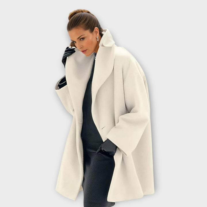 Maria | Oversized Winter Coat with Wide Collar for Women